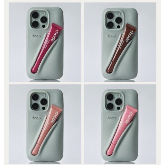Rhode phone case plus espresso lip gloss 🤎 14 pro max - Picture 1 of 5